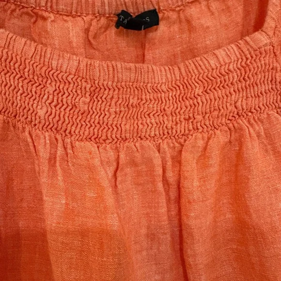 Talbots Vibrant Orange Blouse - Picture 2 of 4